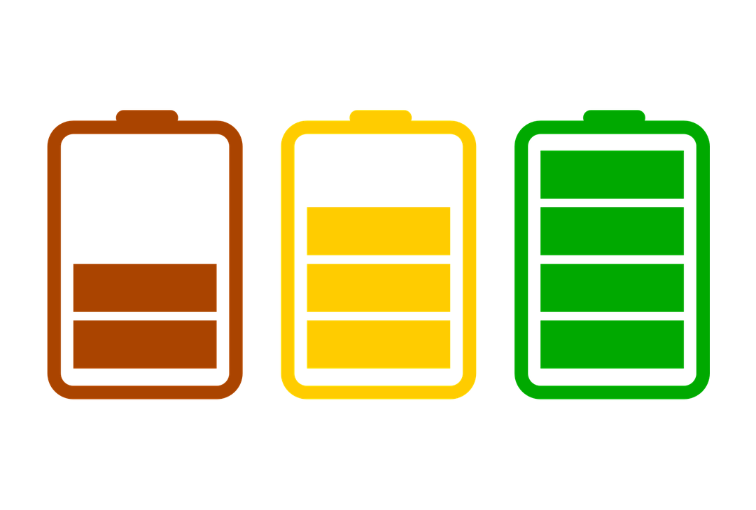 Charging icons for ebike battery