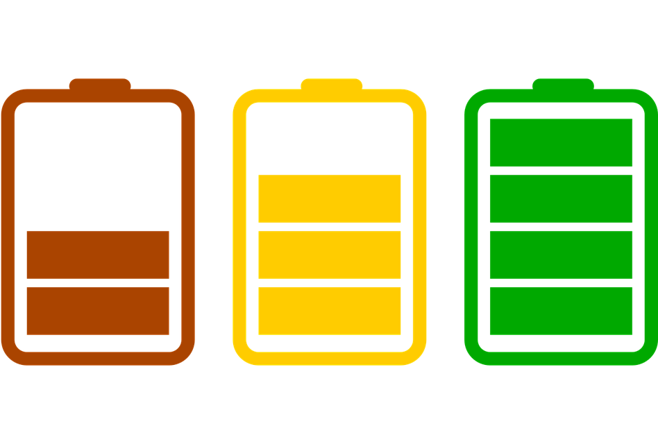 Charging icons for ebike battery