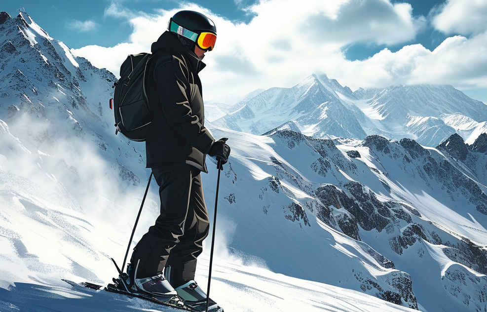 Image of someone skiing