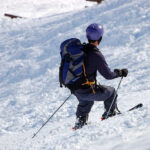 Image of skier on powdery slope