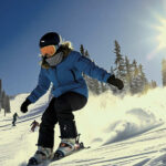 Image of a person skiing for the first time