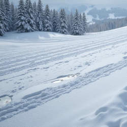 image of wet snow slush