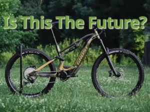 Picture of a electric pedal assist mountain bike