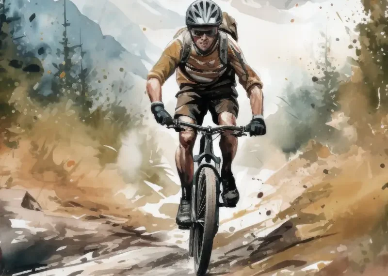 image of mountain bike rider