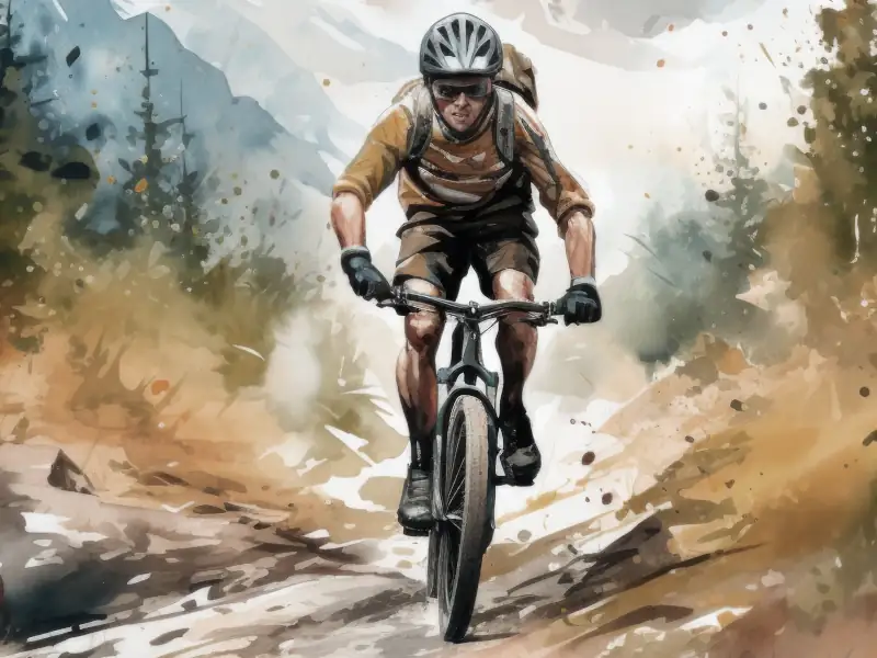 image of mountain bike rider