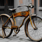 Picture of an antique bicycle