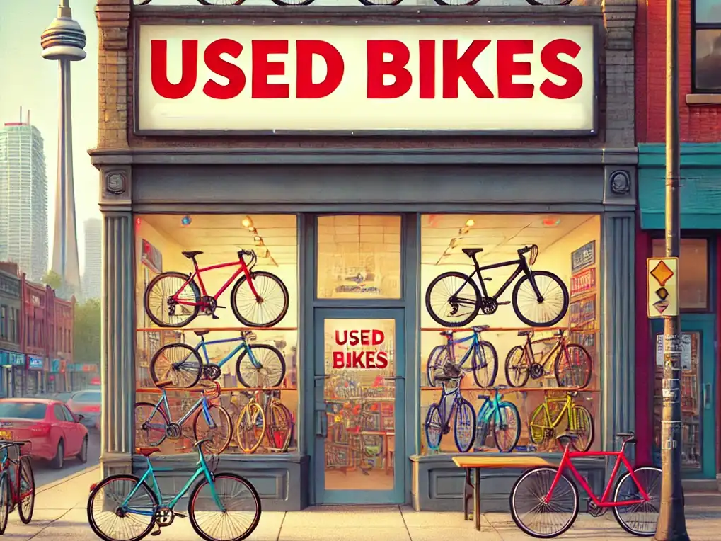 Image of a used bike shop